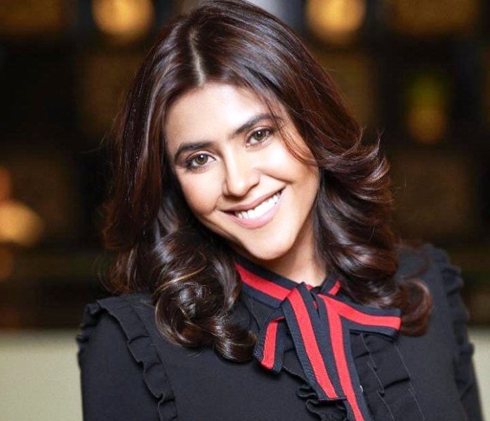 Ekta Kapoor smiling