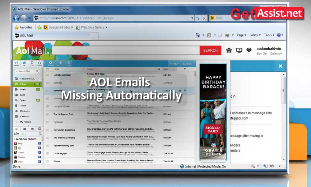 How To Fix When Emails Of The AOL Account Are Going Missing Automatically?