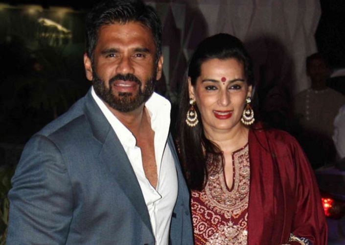 Mana Shetty and Suniel Shetty