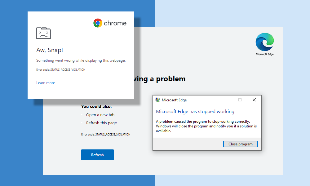 Tried and Tested Fixes for “Status_Access_Violation” Error on Google Chrome and Microsoft Edge