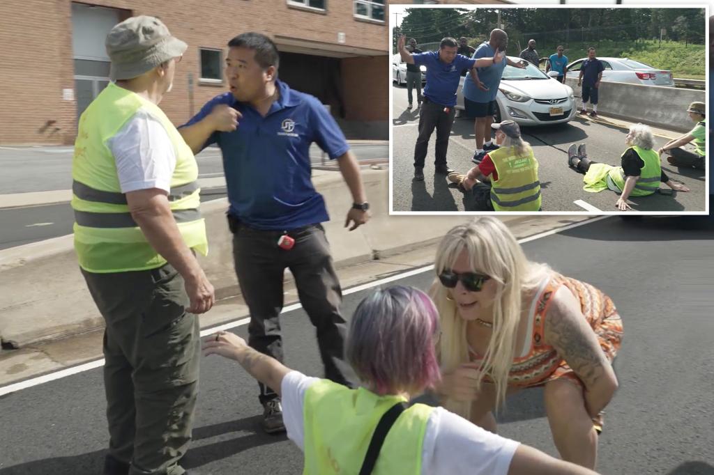 Angry drivers rage at climate demonstrators blocking Washington DC traffic