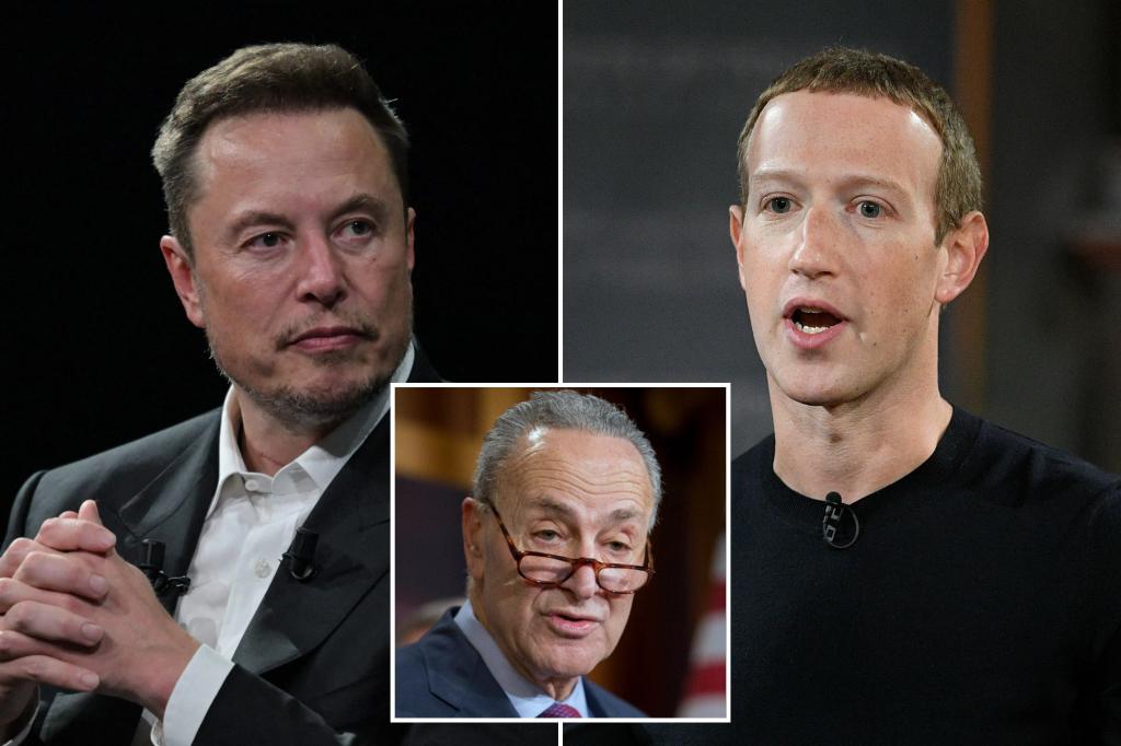 Chuck Schumer to host Elon Musk, Mark Zuckerberg at AI forum