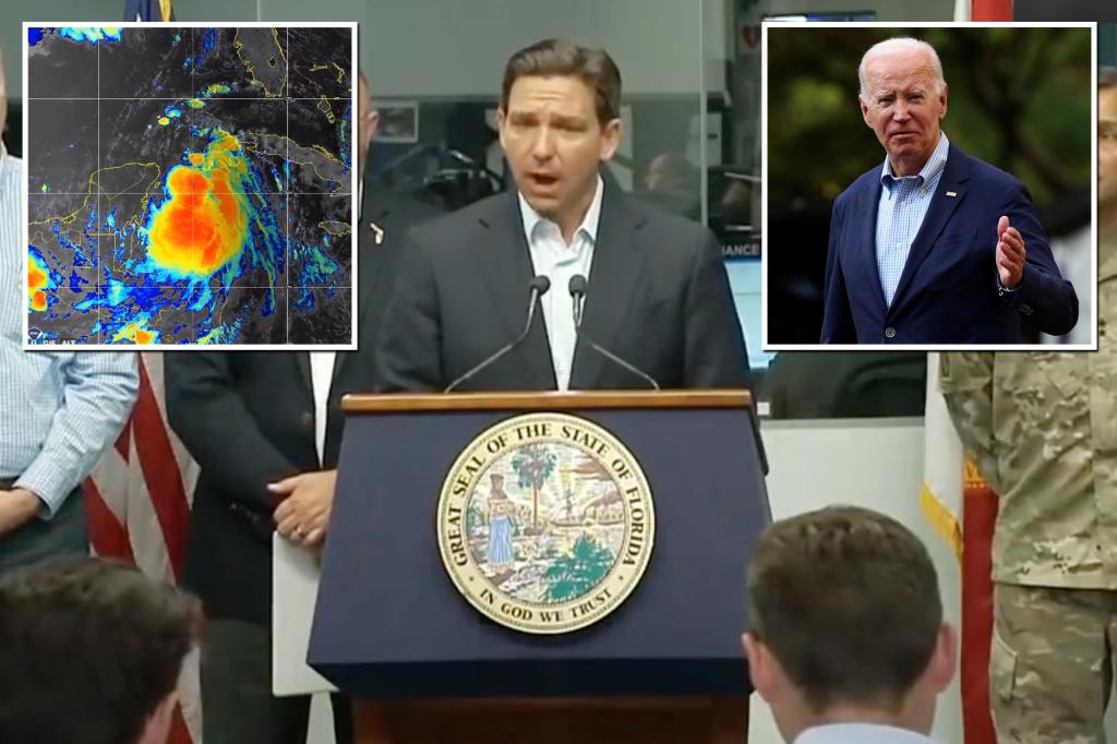 DeSantis scraps SC campaign showing, speaks to Biden as storm nears Florida coast