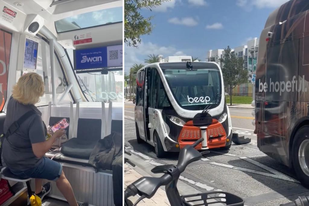 Driverless shuttle launches in Orlando — and crashes two days later