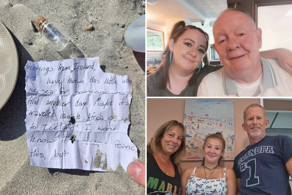 NJ family discovers message in a bottle — and tracked down its Irish author