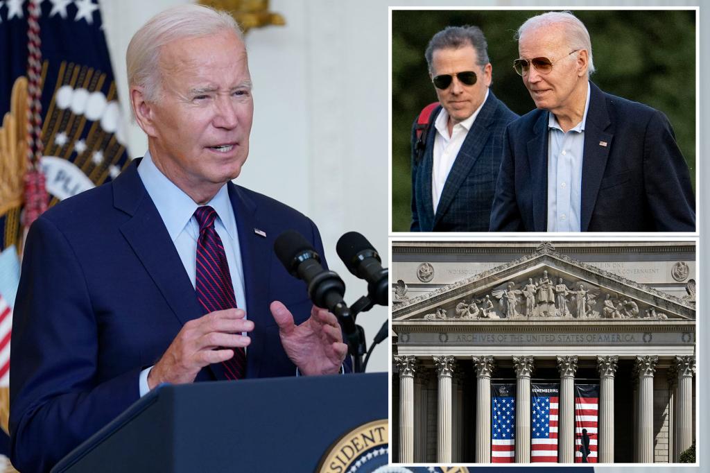 National Archives has 5,400 Biden emails in which he uses fake names to dish government info to Hunter, others as VP: suit