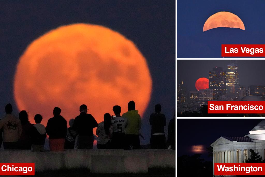 Rare blue supermoon dazzles stargazers around the globe