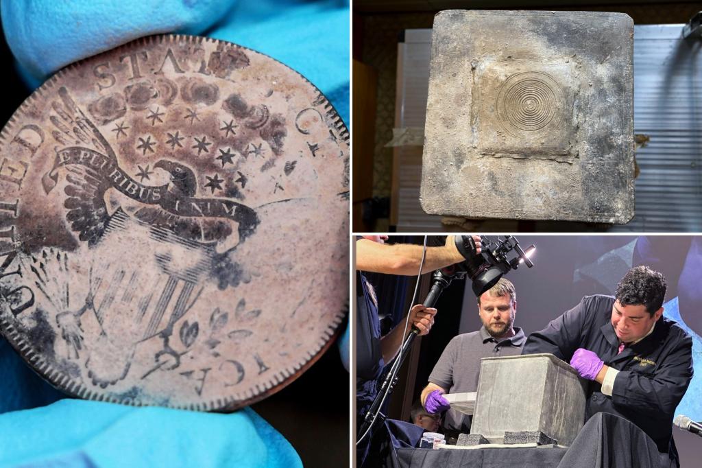 West Point time capsule that appeared to contain only dust turns out to have hidden centuries-old coins