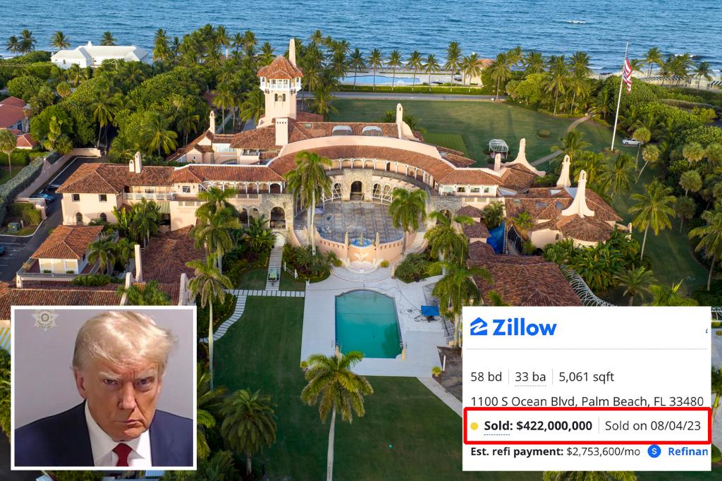 ‘Fake’ Mar-a-Lago sale notice sets tongues wagging after Trump surrender