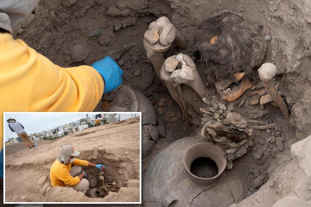 1,000-year-old mummy with long brown hair discovered in Peru