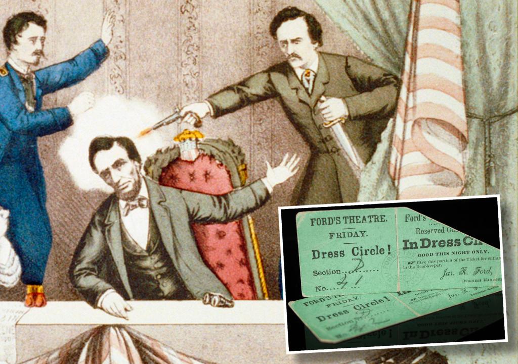 Abraham Lincoln assassination theater tickets auctioned for $262K