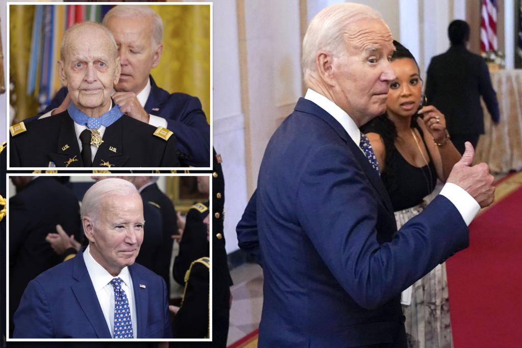 Biden blasted for walking out before end of Medal of Honor ceremony: ‘Lack of respect’