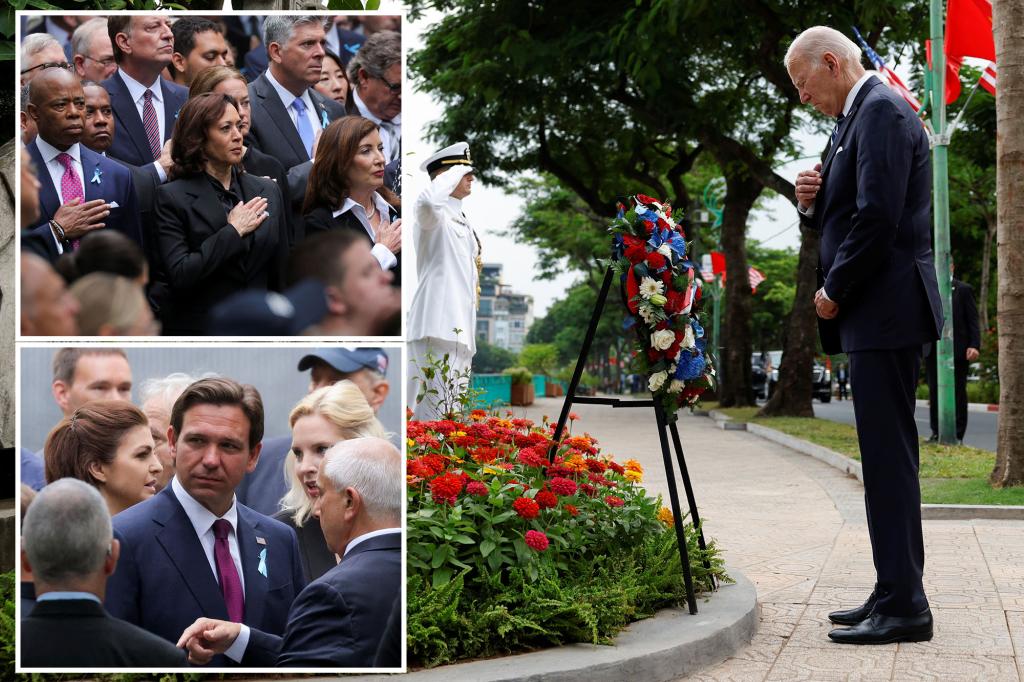 Biden spends 9/11 far from terrorist attack sites with Alaska trip as Harris visits Ground Zero instead