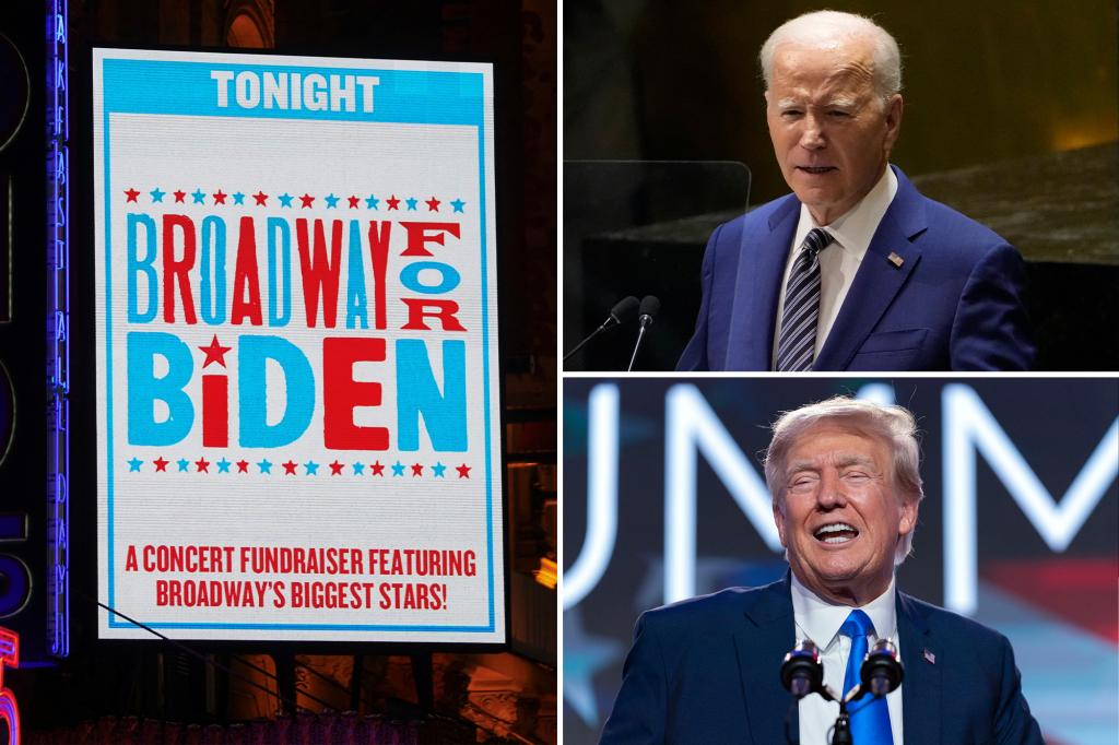 Biden tells Broadway stars ‘democracy at stake’ in 2024, admits age issue at fundraising event