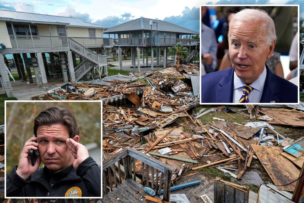 Biden visits Florida to view Idalia damage despite Ron DeSantis boycott