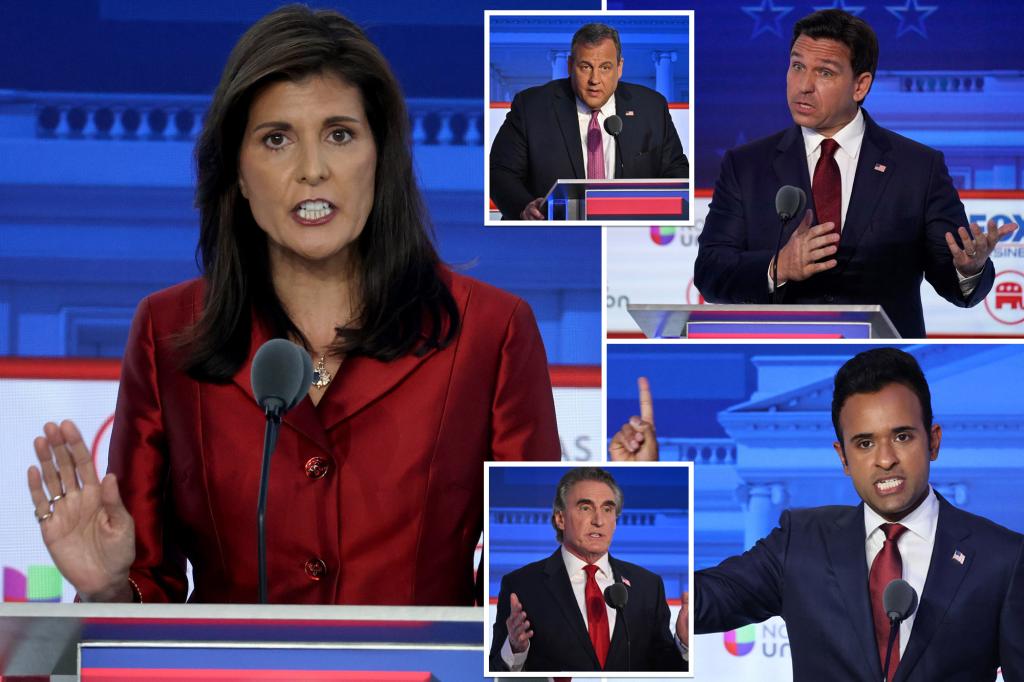 Body language expert breaks down 2nd Republican debate: What Haley’s chop and Vivek’s laugh say about them