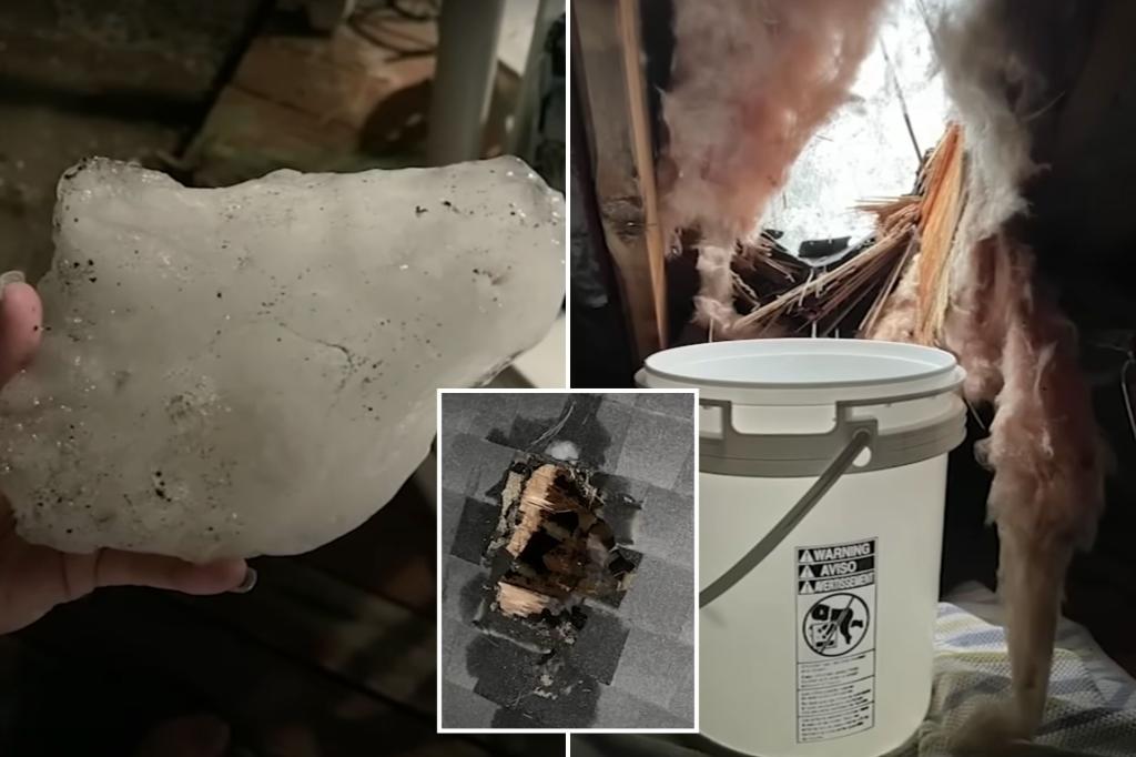 California couple baffled by ice block that plummeted through roof: ‘Like a cannon shot’