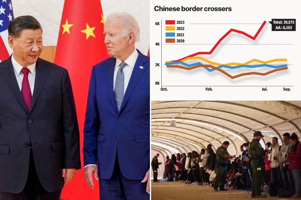 Chinese illegal migrant numbers boom under Biden as Beijing tensions grow