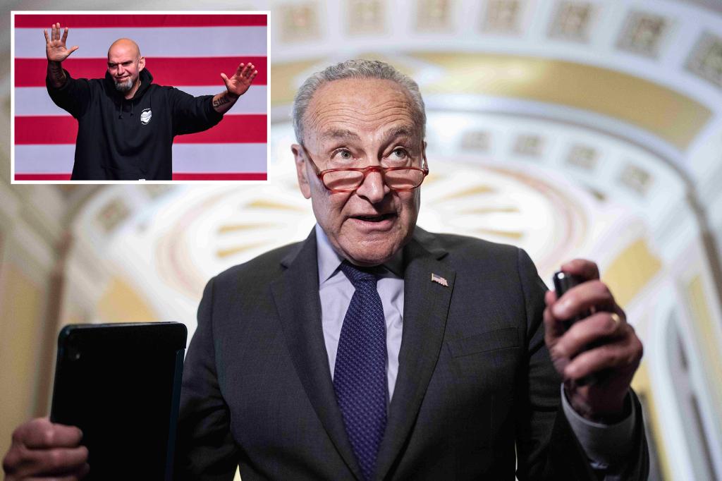 Chuck Schumer axes Senate dress code following criticism of Fetterman’s hoodies: report