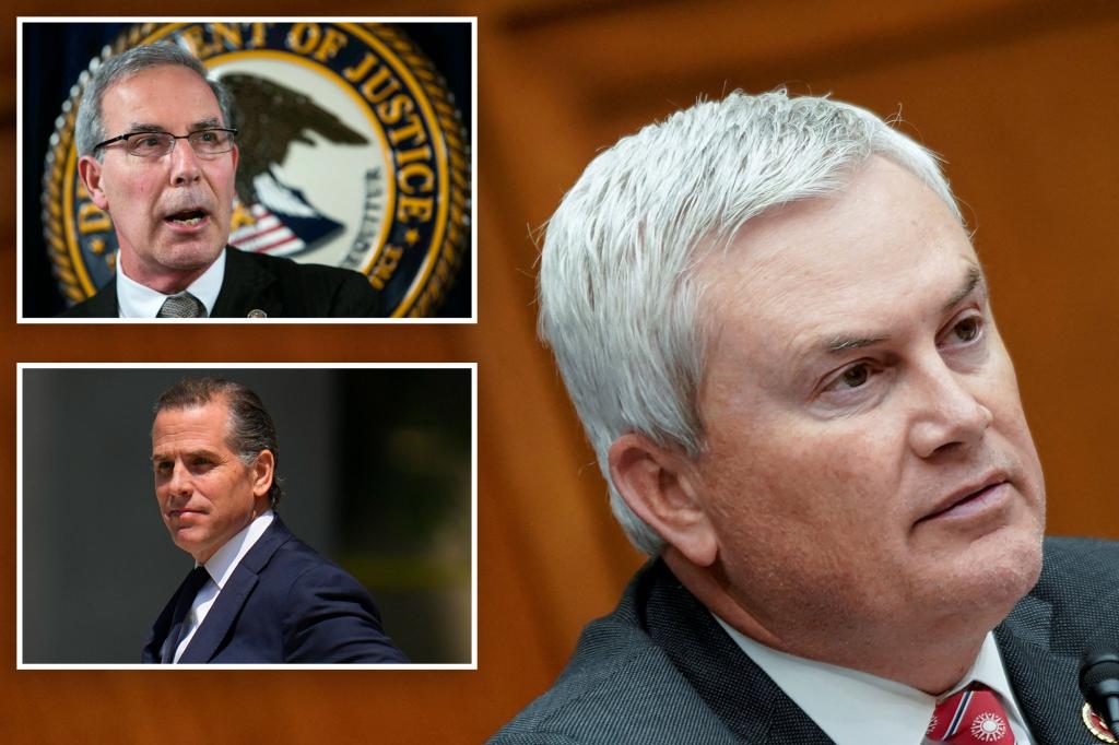 Comer warns that Hunter Biden special counsel might try to âsneak something throughâ in new indictment