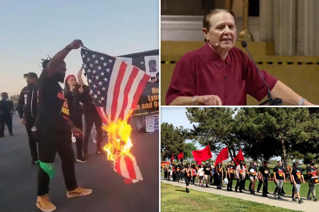 Communists who burned US flags outside Jason Aldean concert branded as ‘cult,’ ‘pyramid scheme’ by left-wing activists