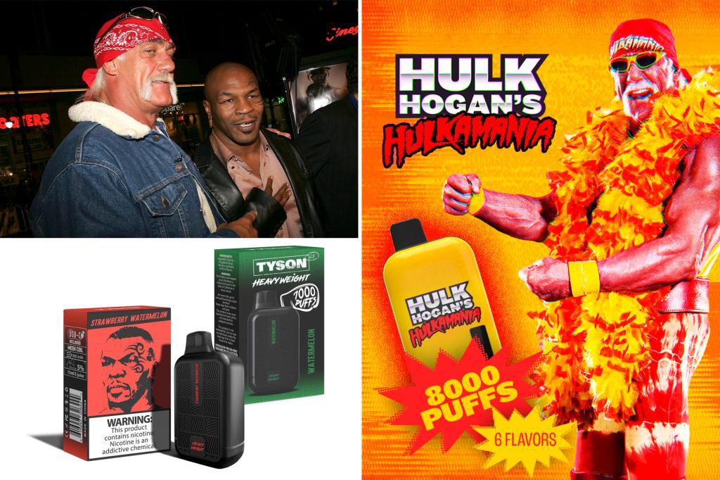 Critics slam Hulk Hogan and Mike Tyson for peddling illicit, kid-friendly e-cigs: ‘It’s not okay’