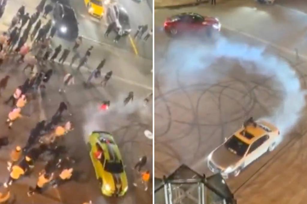 Daredevil drivers shut down Philly street with dangerous donuts, illegal stunts mere feet from spectators