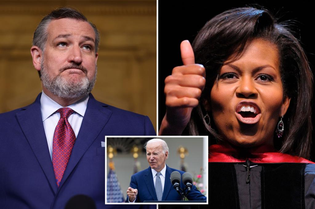 Dems could discard Biden for Michelle Obama in 2024, Ted Cruz claims 