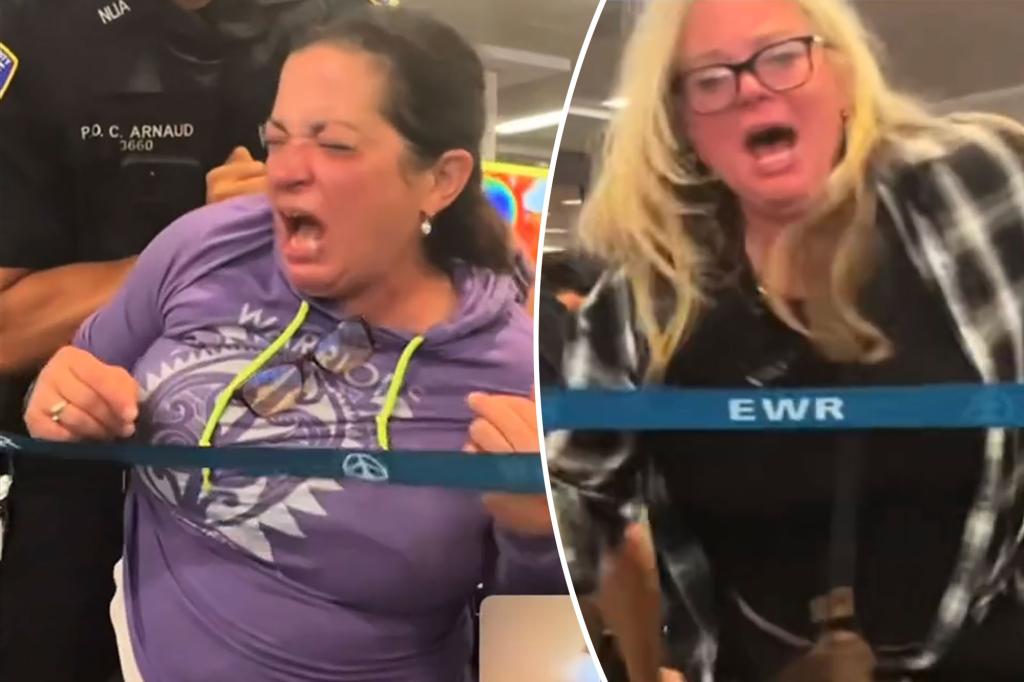 Drunken sisters throw a tantrum after being told they couldn’t board Aer Lingus flight to Ireland: video