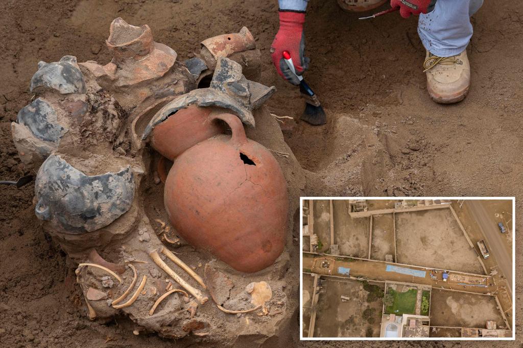 Eight mummies and pre-Inca objects — including opium pipes —uncovered by gas workers in Peru