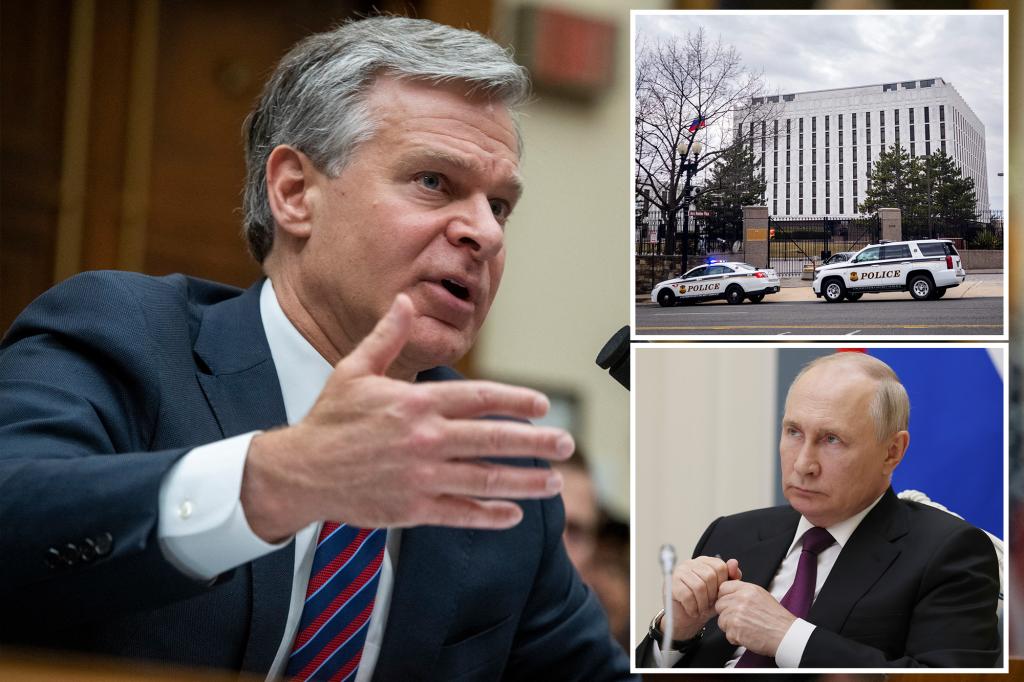 FBI director warns the number of Russian spies inside the US is still ‘way too big’