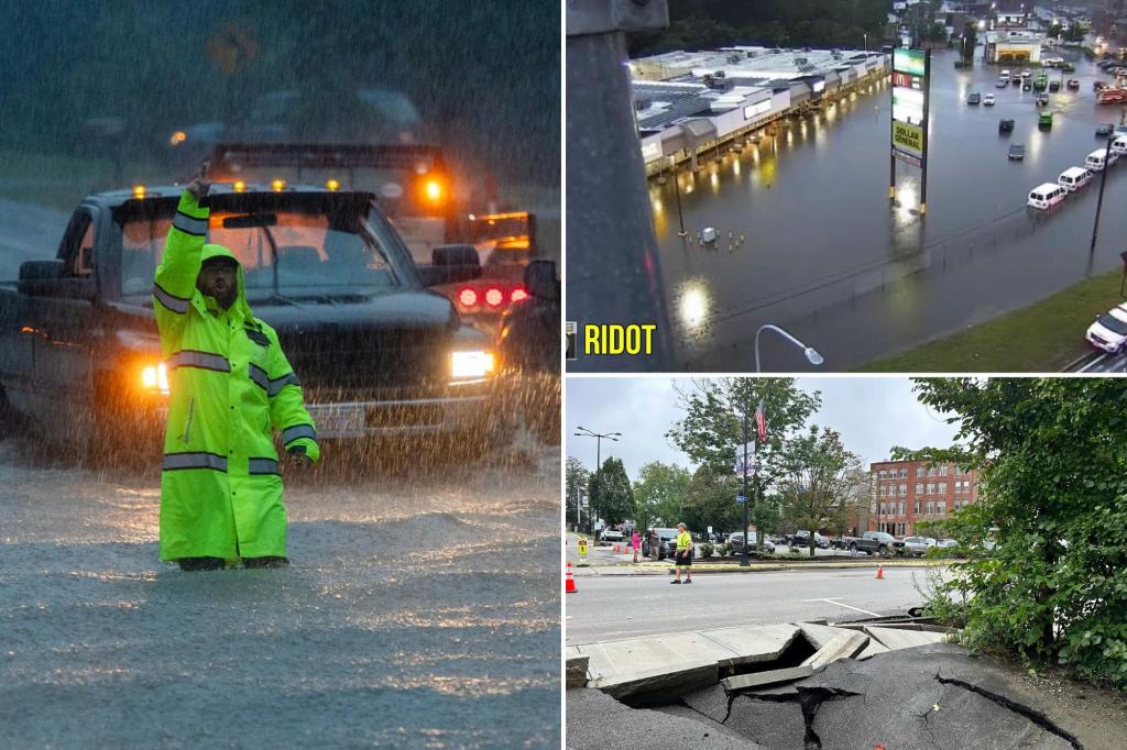 Flash flooding emergency leaves widespread water damage in Massachusetts town