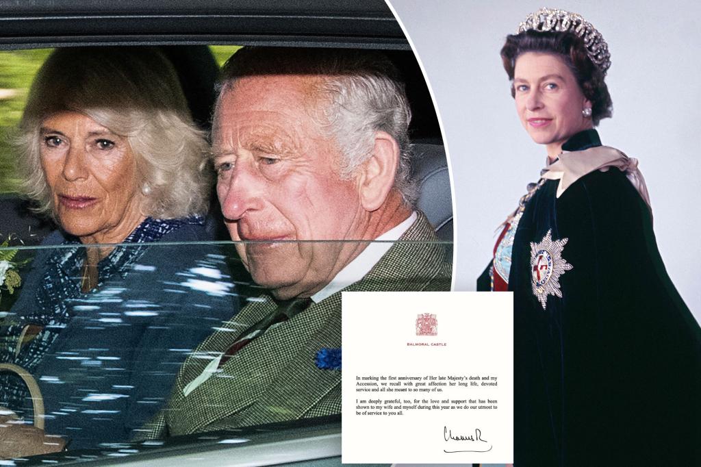King Charles pays tribute to Queen Elizabeth II on first anniversary of her death
