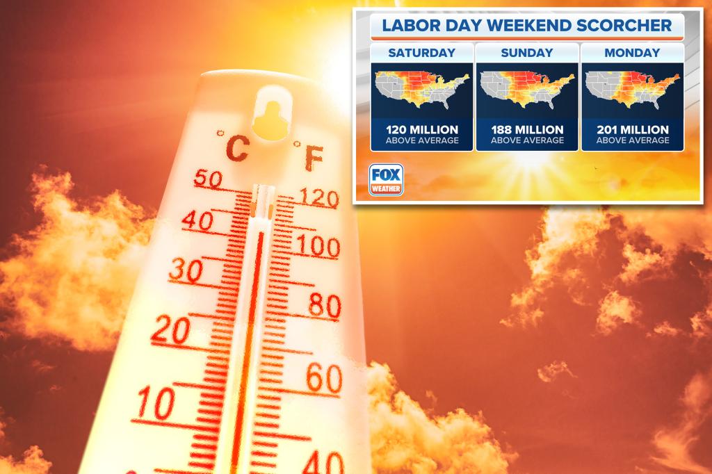 Labor Day weekend scorcher has 200 million feeling the heat