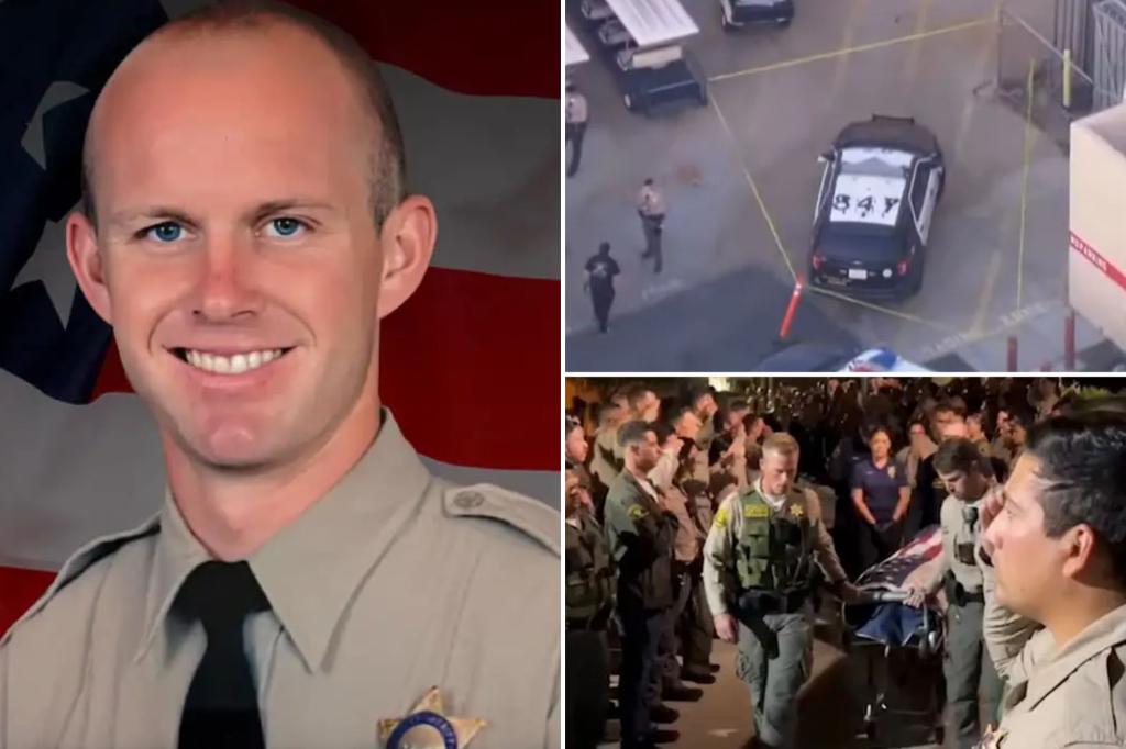 Los Angeles sheriff’s deputy fatally shot while sitting in his patrol car, days after getting engaged