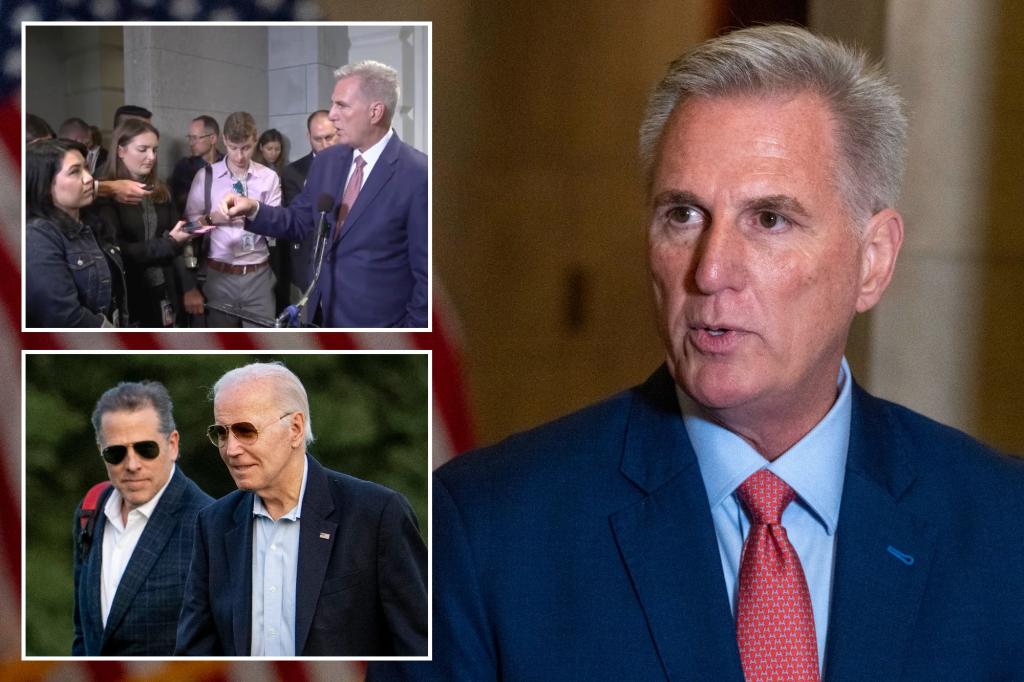 McCarthy goes on the offensive with AP reporter over Biden impeachment inquiry: ‘Have you asked the White House any questions?’