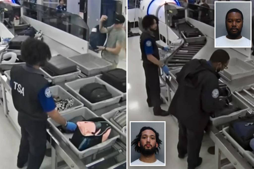 Miami TSA officers seen stealing from passengers in newly released footage