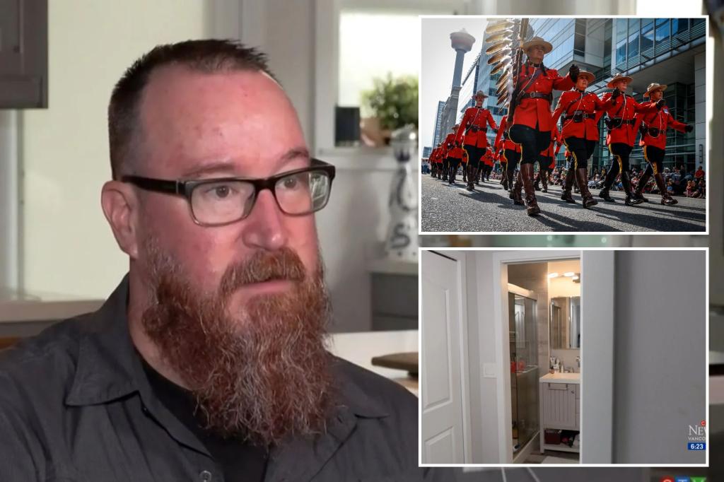 Naked Canadian man mocked as ‘shower guy’ after walking out of bathroom to find female Mountie in bedroom: suit