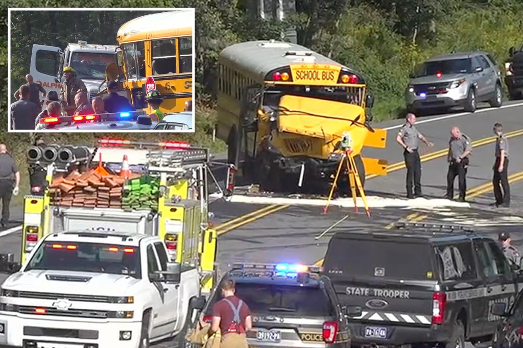 Nearly 50 students hospitalized in horrific Pennsylvania school bus crash