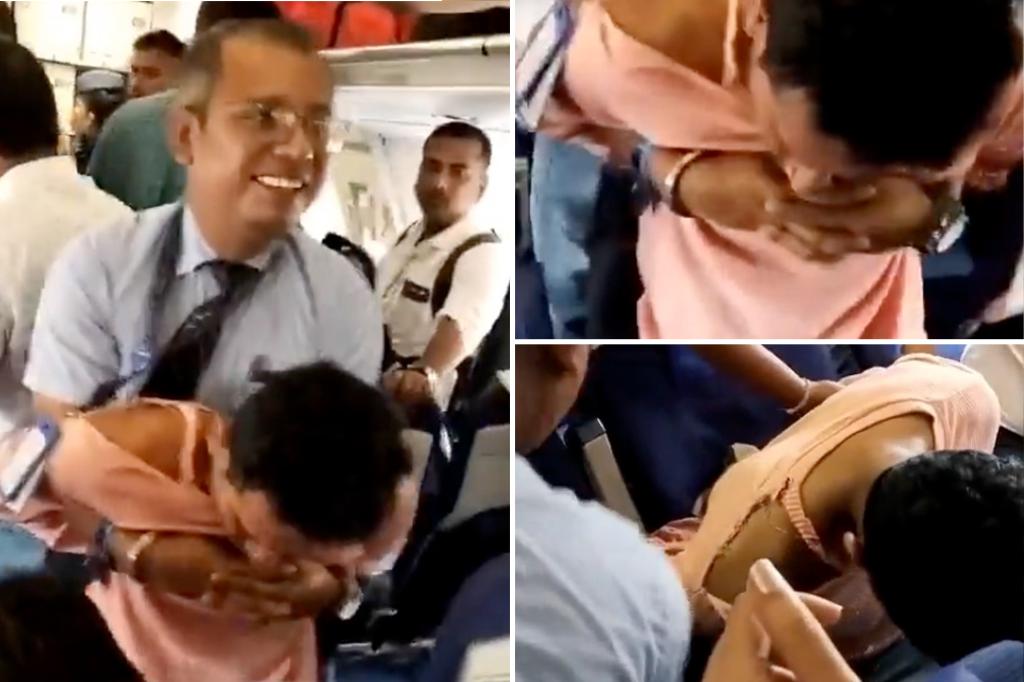 Plane passenger arrested for ‘trying to open jet door’ midair on packed flight