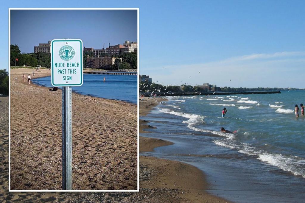 Prankster plants fake nudist sign at popular non-naked Chicago beach