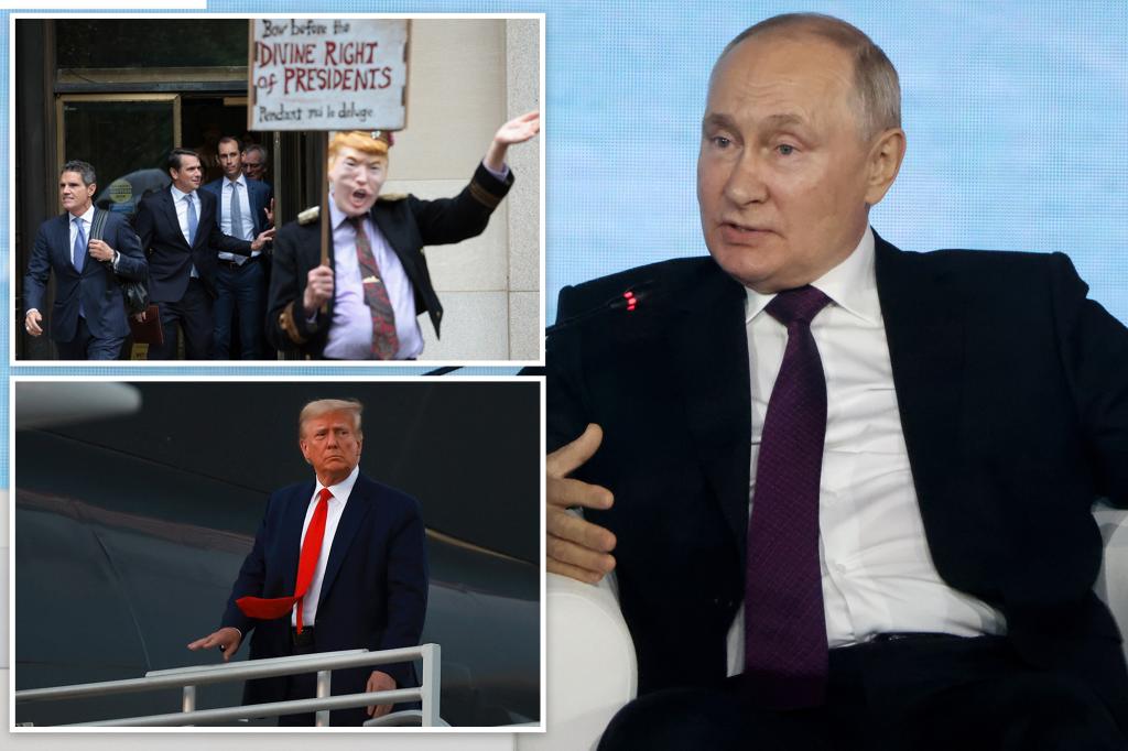 Putin blasts Trump charges as political ‘persecution,’ says they show ‘rottenness’ of American system