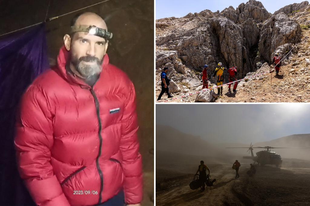 Rescue groups begin extracting NY man trapped 3K feet underground in Turkish cave