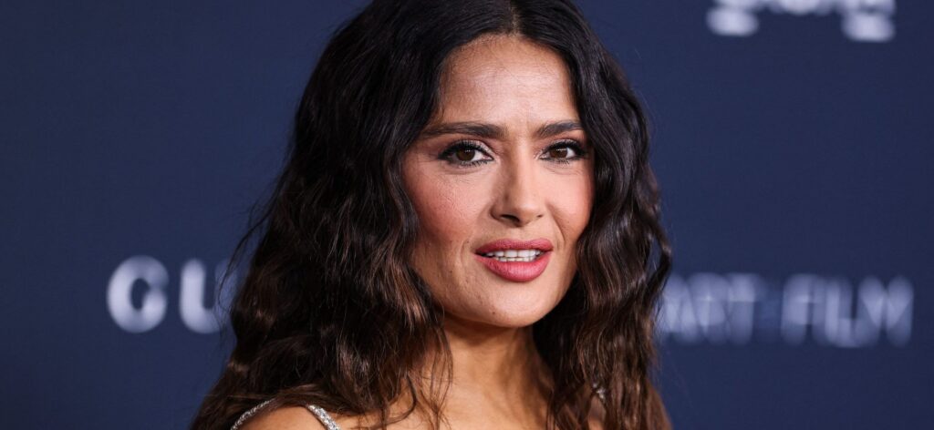 Salma Hayek In Plunging Swimsuit Is Enjoying The ‘Great Blessings Of Sun’
