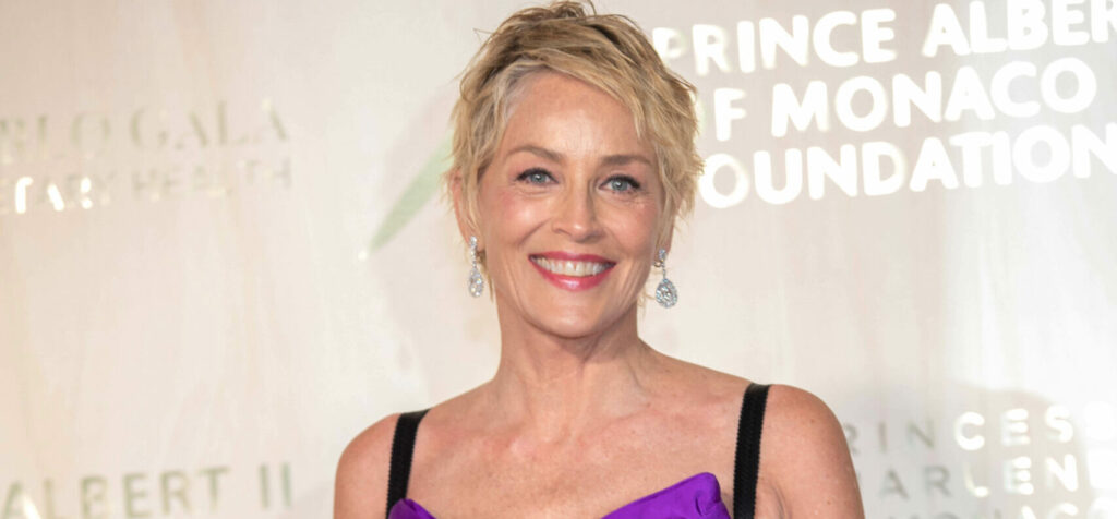 Sharon Stone Spent The Weekend Painting In A Tiny Bikini And Daisy Dukes