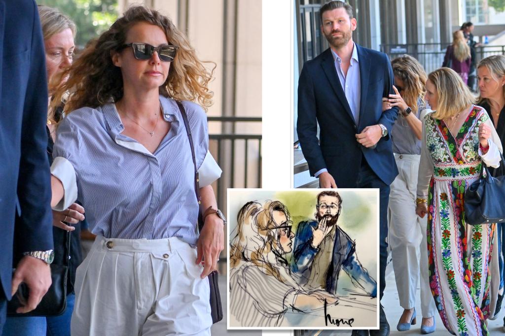 Shattered Bijou Phillips seen after Danny Masterson blows her courtroom kiss at rape sentencing
