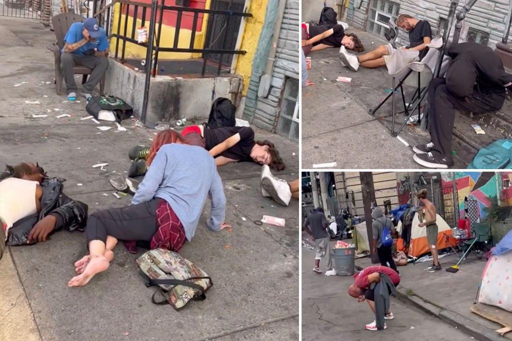 Shocking video shows zombie-like addicts at ‘ground zero’ of Philadelphia’s ‘tranq’ epidemic