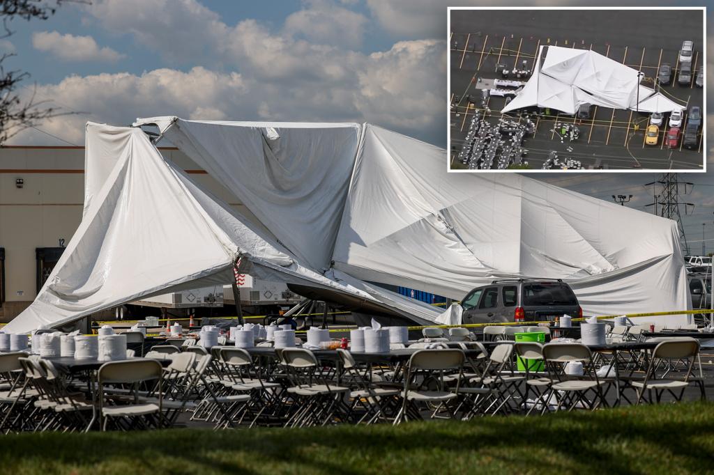 Suburban Chicago tent collapse injures at least 26, including 5 seriously, police say