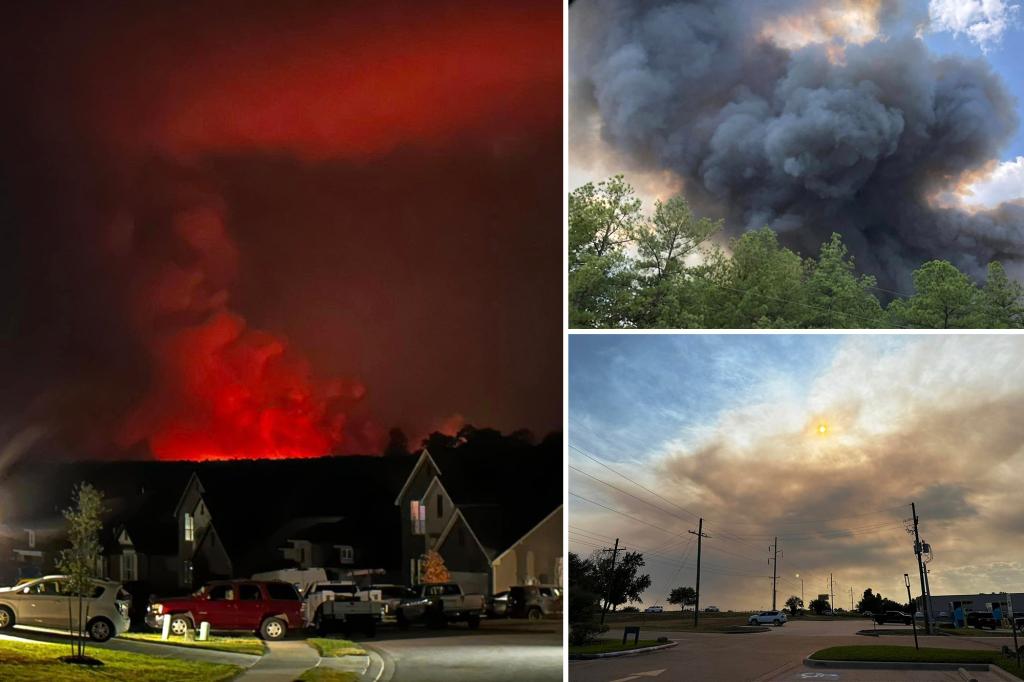 Texans evacuate as Game Preserve Fire rapidly spreads to over 3,000 acres