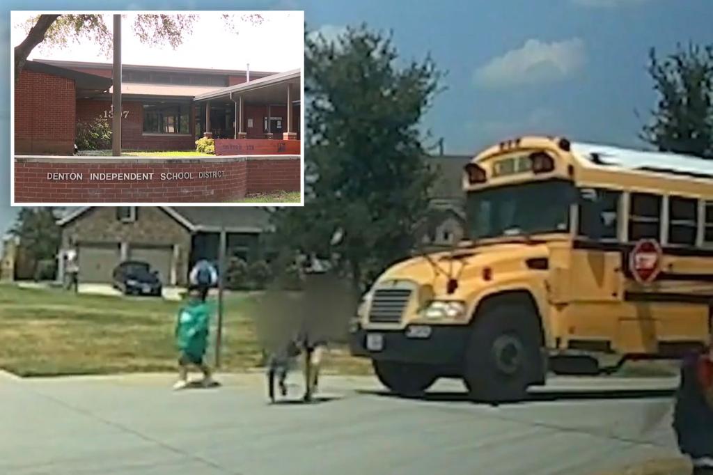 Texas bus driver suspended after nearly plowing into 3 kids crossing street in front of horrified parents: ‘What the heck!